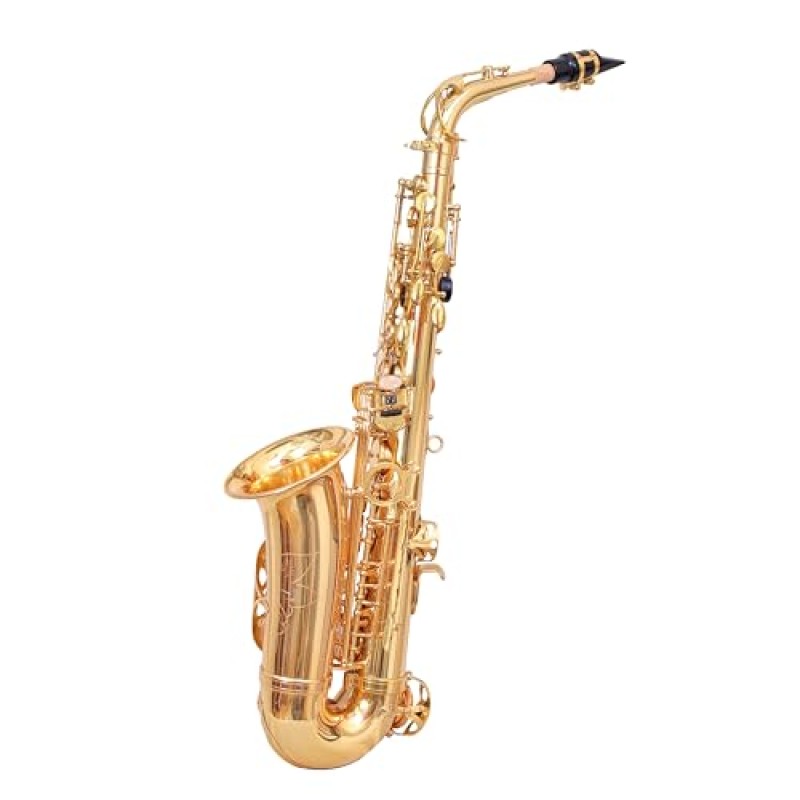 WAXWING AS100 dark gold lacquer Eb alto saxophone professional with hard case