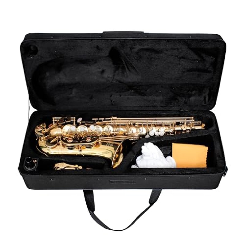 WAXWING AS100 dark gold lacquer Eb alto saxophone professional with hard case