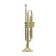 Professional Bb Trumpet, Brass Body, Chrome-Plated Mouthpiece, Gold Lacquer Finish Professional Bb Trumpet, Brass Body, Chrome-Plated Mouthpiece, Gold Lacquer Finish