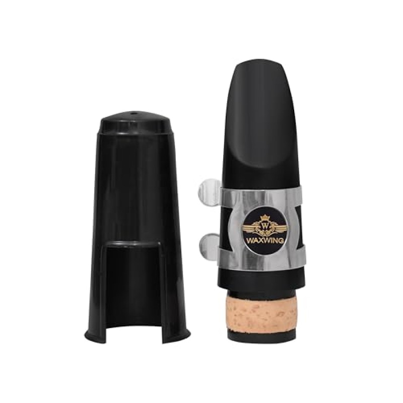 Waxwing Professional Clarinet Mouthpiece with Cap, Black Waxwing Professional Clarinet Mouthpiece with Cap, Black