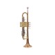 Professional Bb Trumpet Rose Gold and Silver Finish, Standard Orchestral Instrument Professional Bb Trumpet Rose Gold and Silver Finish, Standard Orchestral Instrument