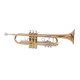 Professional Bb Trumpet Rose Gold and Silver Finish, Standard Orchestral Instrument Professional Bb Trumpet Rose Gold and Silver Finish, Standard Orchestral Instrument